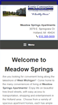 Mobile Screenshot of meadowspringsapartments.com